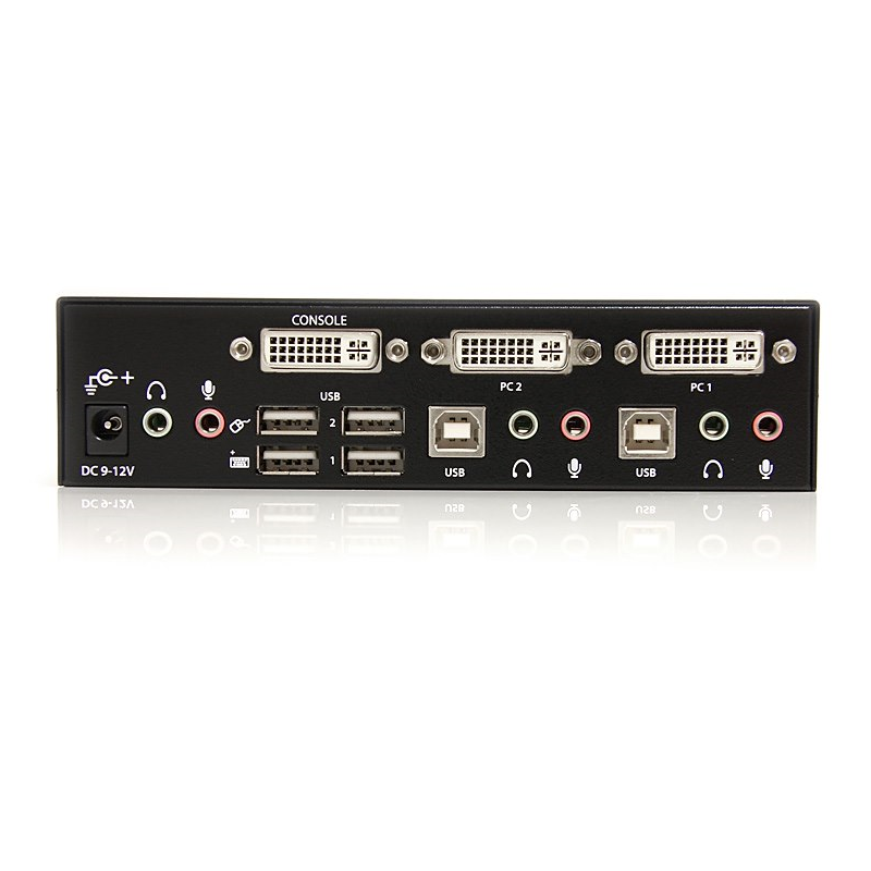 StarTech SV231DVIUA 2 Port DVI USB KVM Switch with Audio and USB 2.0 Hub